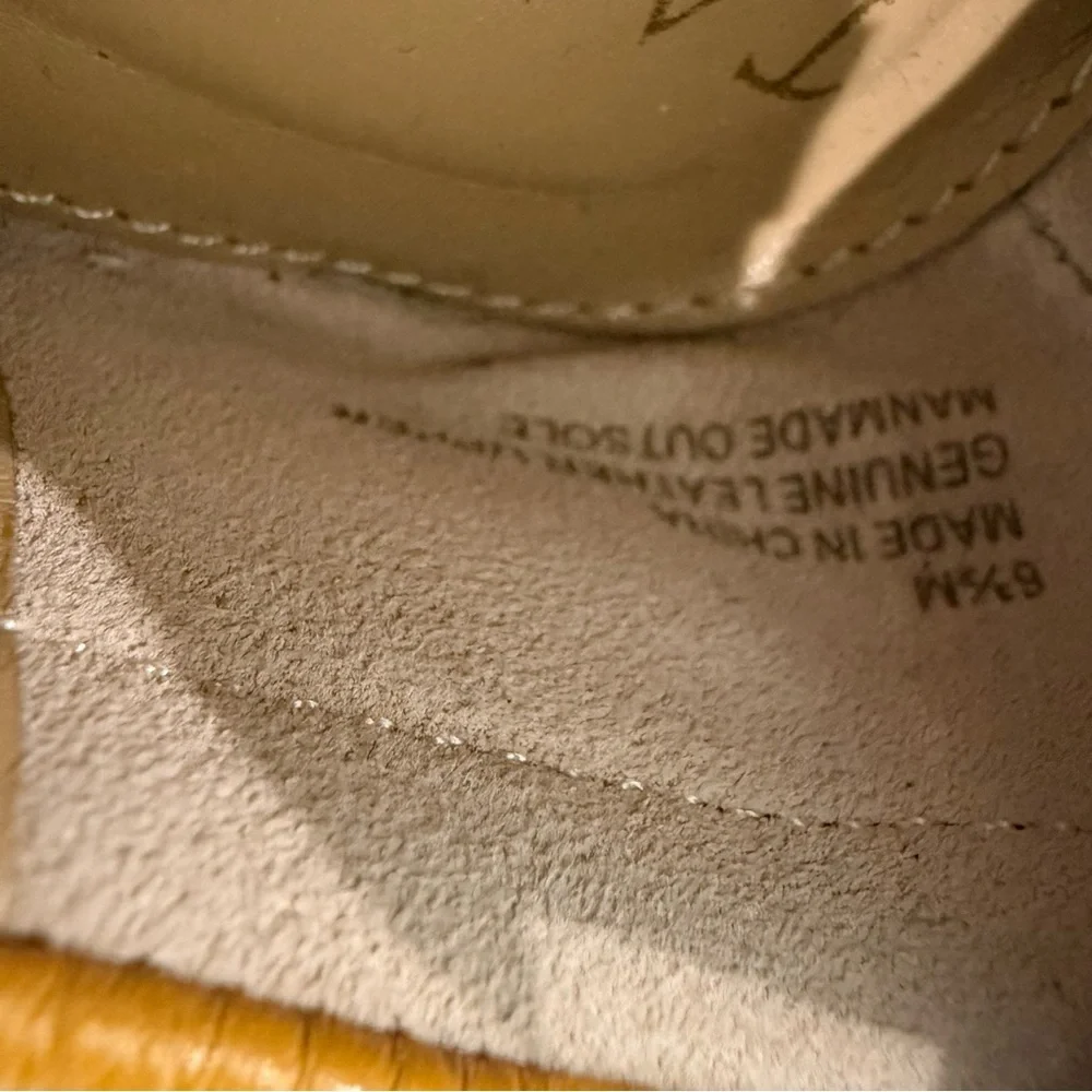Talbots Yellow Genuine Leather Everson Tassel Driving Moccasins Women’s US 6.5 M